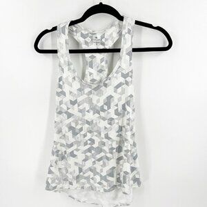 ✅ Athleta Chi Racerback Grey‎ Tank Top Size Small